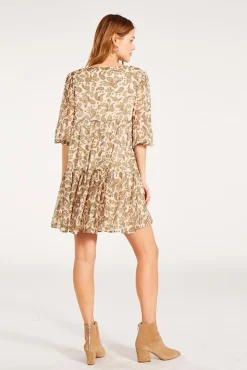 Best BB Dakota by Steve Madden Scroll Up Dress-Alabaster|Bb Dakota