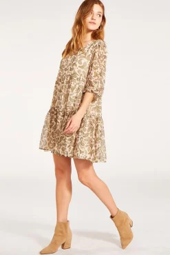 Best BB Dakota by Steve Madden Scroll Up Dress-Alabaster|Bb Dakota