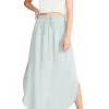 Outlet BB Dakota by Steve Madden See You Later Gauze Skirt-Sea Mist|