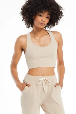 Best Z Supply Sia Rib Tank Bra-Light Cocoa|