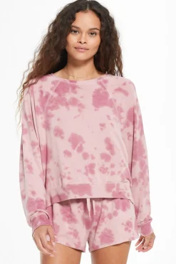 Clearance Z Supply Sleep Over Tie-Dye Pullover|