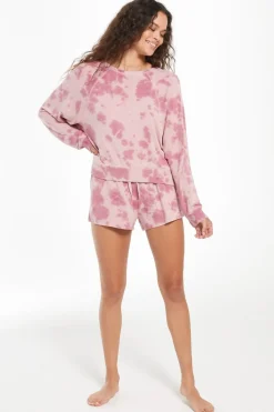 Clearance Z Supply Sleep Over Tie-Dye Pullover|