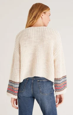 Online Z Supply Solange Stripe Sleeve Sweater-Sandstone|