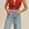 Sale Sage The Label Some Say O Ring Details Top|
