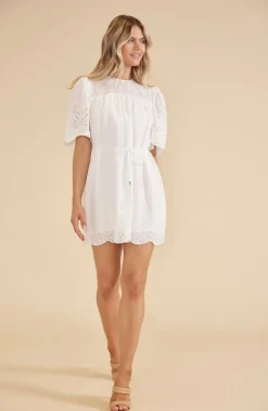 Online Minkpink Starling Shift Mini Dress-White|