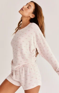 Best Z Supply Stella Kissed Long Sleeve Top-Pink Sky|
