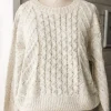 Online RD Style Stone Twist Cable Knit Sweater