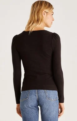 Hot Z Supply Storme Marled Top-Black|