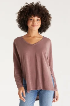 Hot Z Supply Super Chill L/S Tee-Espresso|