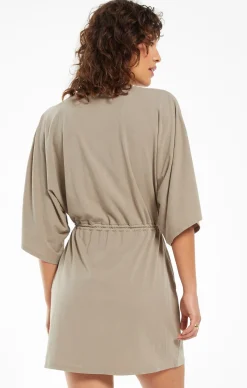 New Z Supply Sydney Cotton Jersey V-Neck Dress|