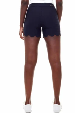 Sale I Love Tyler Madison Taylor Scalloped Techno Short-Navy|Iltm