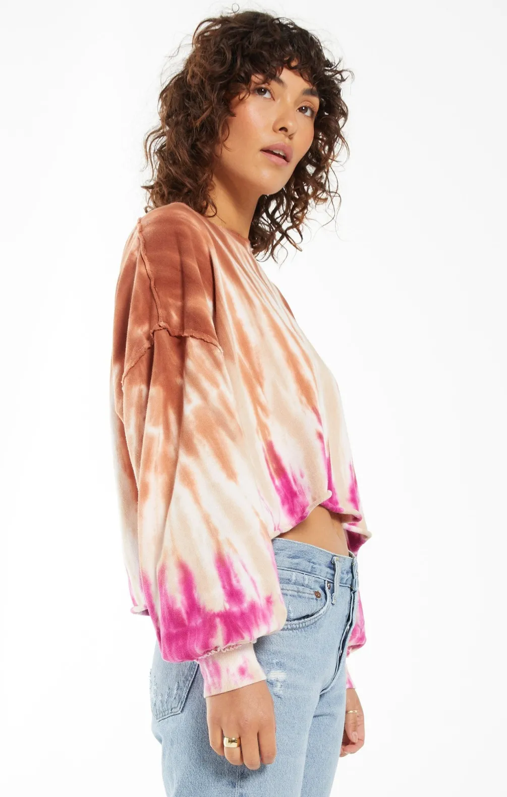 tempest_sorbet_skies_tied_SKU7fdf019ac525e30612f939900fa1aef0_2.webp Online Z Supply Tempest Sorbet Skies Tie-Dye Pullover-Sahara|