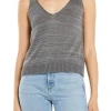 Online Z Supply Thalia V-Neck Sweater Tank-Charcoal|