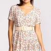 Pink Martini The Aubrey Dress-Beige|