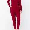 Outlet Smash + Tess The Friday Romper-Bold Burgundy|