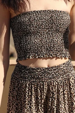 Brunette the label The Leopard Tube Top|Koy Resort X Brunette