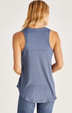 Best Z Supply The Rib Hacci Vagabond-Indigo|