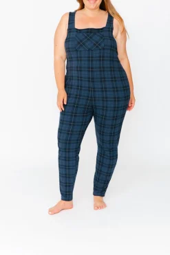 Best Smash + Tess The Romperalls In Blue Tartan Plaid|