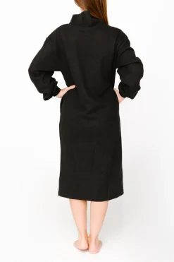 Outlet Smash + Tess The Sweater Dress In Midnight Black|