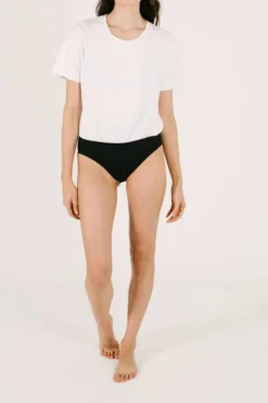 Outlet Smash + Tess The T-Shirt Bodysuit-White|