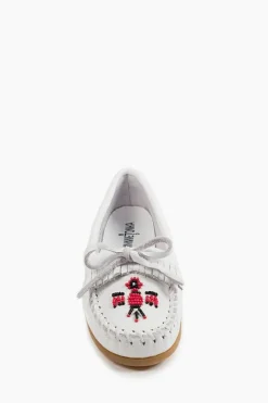 Outlet Minnetonka Thunderbird Moccasin-White|