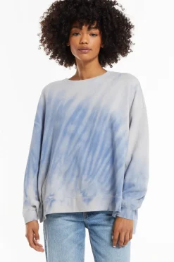 Outlet Z Supply Tie-Dye Modern Weekender-Sky Blue|