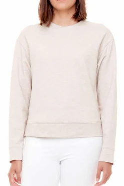 Sale Up! Twill Long Sleeve Top-Oatmeal|