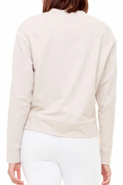 Sale Up! Twill Long Sleeve Top-Oatmeal|