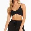 Outlet Z Supply Up All Night Rib Bra-Black|