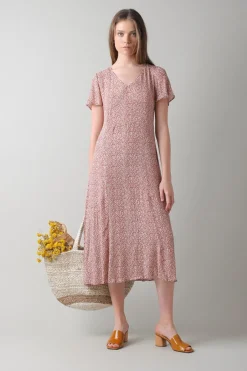 Clearance Indi & Cold Vestido Daisy Dress In Terra Cotta|