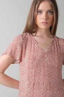 Clearance Indi & Cold Vestido Daisy Dress In Terra Cotta|