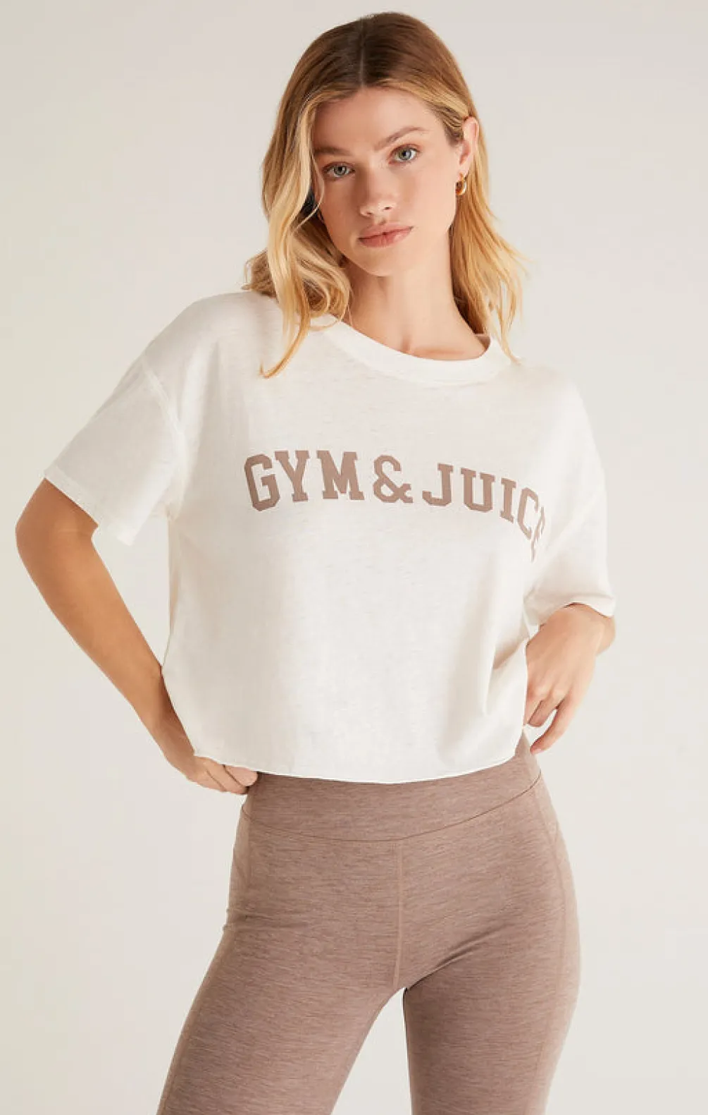 Discount Z Supply Vintage Gym Tee-Sandstone|