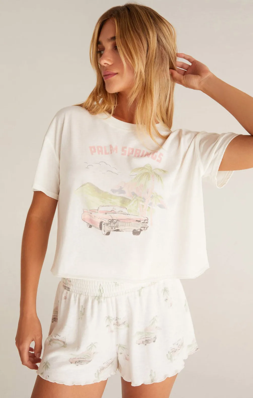 Outlet Z Supply Vintage Palm Springs Tee-Bone|