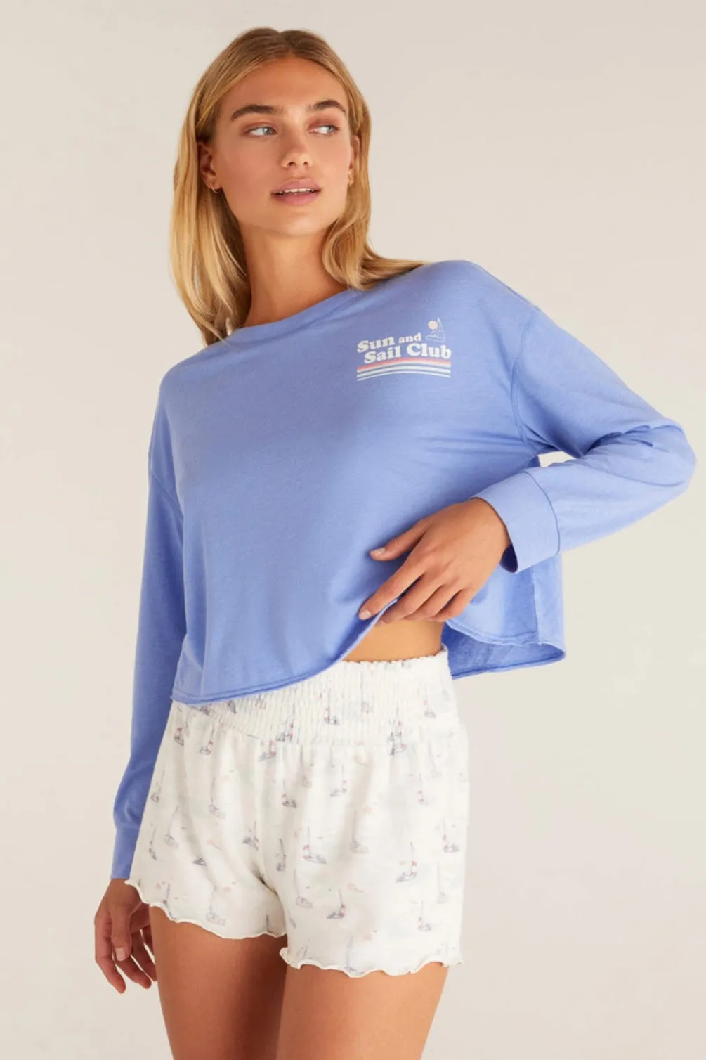 Best Z Supply Vintage Sail Tee-Ocean Blue|