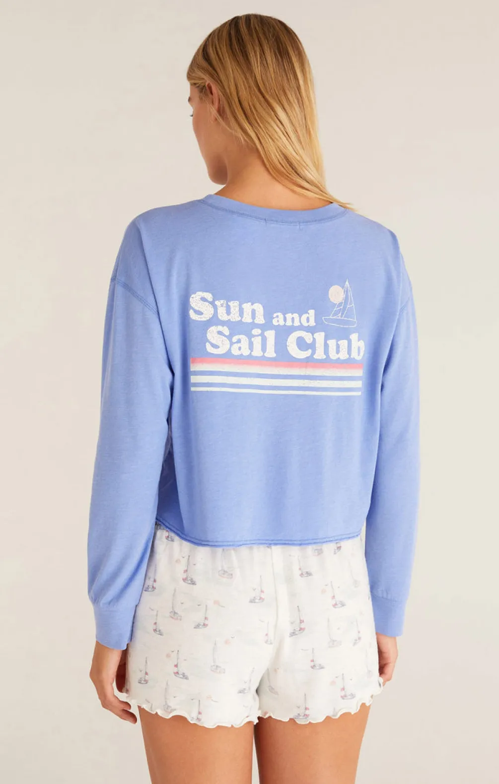 Best Z Supply Vintage Sail Tee-Ocean Blue|