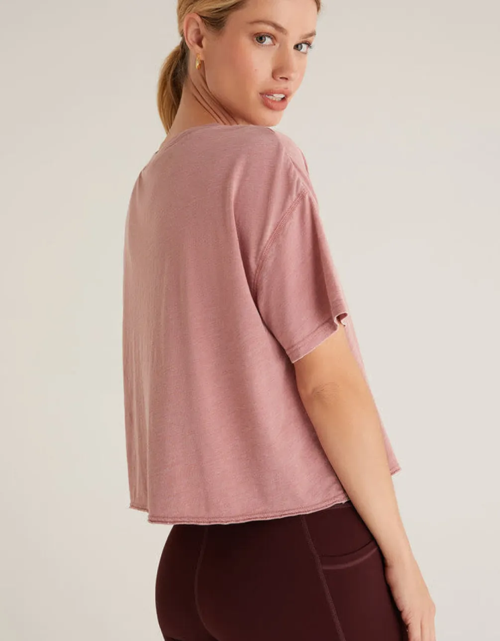 Hot Z Supply Vintage Work Tee-Soft Mauve|