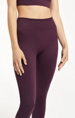 Hot Z Supply Walk It Out Seamless Legging-Deep Plumr| -New
