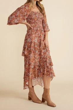 Best Minkpink Willow Shirred Midi Skirt|