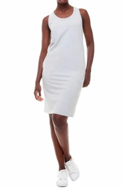 I Love Tyler Madison Zandaya French Terry Tank Dress-Light Grey|Iltm